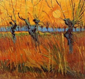 Pollarded Willows and the Setting Sun Vincent van Gogh, 1888